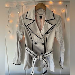 White | Black Off White Jacket - XS